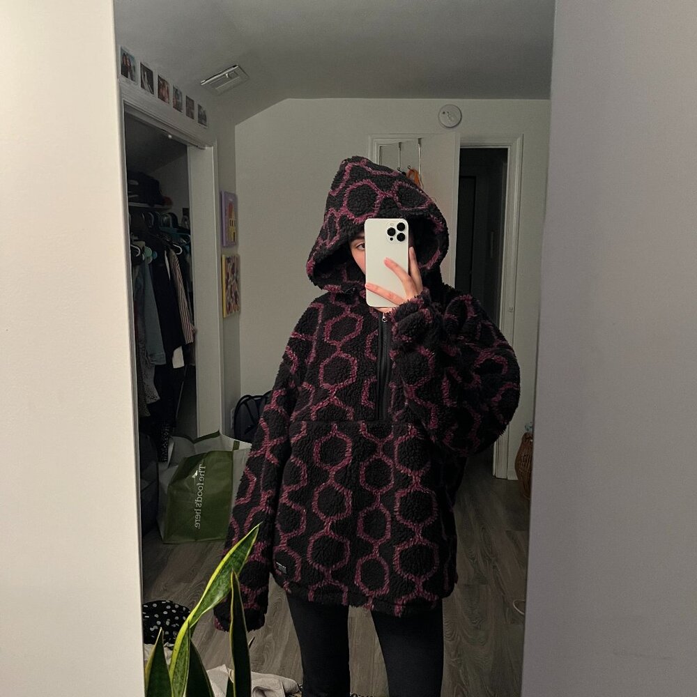 Levi's Oversized Sherpa Pattern Hoodie